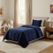 Lavish Home 2PC Velvet Twin Quilt Set & Matching Pillow Sham Medium Weight Ultra Soft Luxury Cotton Velvet 66-004-VN-T - alternate 10