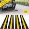 Vevor 3 Pcs 2-Cable Rubber Electrical Wire Cover Cord Protector Ramp 11000 lbs, 3PK RPS2-1010-3 - alternate 8