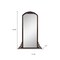 Homeroots 64" Brown Wood Framed Standing Mirror 565118 - alternate 9