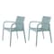 Lagoon Alissa Resin Stackable Dining Armchair, 2PK 7050B9-S1LGA - alternate 1