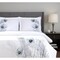 Homeroots Blue and White King 100% Cotton 200 Thread Count Washable Duvet Cover Set 528556 - alternate 1
