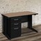 Regency Fusion Teachers Desk W/ Single Pedestal Drawer Unit, 48 in W X Wood, Metal, Noble Oak MSP4824NO - alternate 6