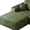 Homeroots 107" Green Corduroy Modular Compression Foam Sofa With Toss Pillows 712965 - alternate 5