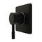 Kingston Brass Single-Handle Six-Way Diverter Valve with Square Trim Kit, Matte Black KS4040DL - alternate 1