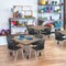 Regency Square Kee Mobile Adjustable Classroom Table W/ 4 Andy Chairs, 48 in W, 48 in L, Noble Oak TB4848NOAPCGY45BK - alternate 6
