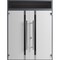 Vdomdoors Front Exterior Prehung Aluminum Double Doors Ronex1011 Grey Top Transom Mirrored Clear Glass Entry RONEX1011DEXD-GRE-W72xH96+12-LH-I - alternate 1