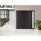 Vdomdoors Front Exterior Prehung Metal-Plastic Double Doors / MANUX 8111 Matte Black / Sidelite Exterior Wind MANUX8111DEXD-BLK-LH-W72+12xH80 - alternate 3