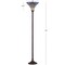 Jonathan Y Peacock Tiffany-Style 70" Torchiere LED Floor Lamp, Bronze JYL8006A - alternate 8