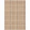 Homeroots 3' X 5' Brown Beige And Beige Plaid Washable Indoor Outdoor Area Rug 601500 - alternate 9
