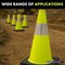 Traffic Kontrol 18in Traffic Safety Cone, 3Lbs, Lime, 6in Hi Intensity Reflective Collars, Bulk Pallet, 1856PK TKTC-18-3-LM-1C-1856 - alternate 6