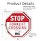 Signmission Stop Forklift Crossing, 4 inch X 4 inch, Vinyl Decal, 2PK OC-D-2PACK-4-55 - alternate 4