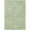 Homeroots 5' X 8' Artichoke Green And Ivory Damask Washable Indoor Outdoor Area Rug 603492 - alternate 9
