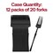 Smarty Had A Party Solid Black Moderno Disposable Plastic Dinner Forks, 240PK 9340BK-FK-CASE - alternate 8