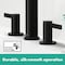 Hansgrohe Finoris Wide-spread Faucet 160 with Pop-up Drain, 1.2 GPM in Matte Black 76034671 - alternate 4