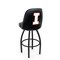 Holland Bar Stool Co Logo Grizzly Illinois 36 in. Swivel Bar Stool with Black Wrinkle Finish L048 - alternate 1