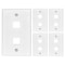 Newhouse Hardware 2-Port Wall Plate White, 5PK QP2-WH-05 - alternate 1