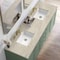 James Martin Vanities Chicago 72" Double Vanity, Smokey Celadon, w/ 3 CM Tajnar Eclos Top 503-V72-SC-3TJR - alternate 9