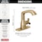 Delta Stryke Single Handle Bathroom Faucet, 6.56 in, Lumicoat Champagne Bronze 5766-CZ-PR-LPU-DST - alternate 6