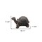 Homeroots 11in Dark Brown Tortoise Indoor Outdoor Statue 473205 - alternate 5