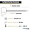 Kable Kontrol Identification & Tamper Proof Cable Zip Ties, 9 in L, Ivory, Nylon Co-polymer, 80 lbs Strength CTWO-9-100-IV - alternate 6