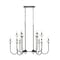 Z-Lite Allistair 12-Light Linear Chandelier, 24.5 in W, Matte Black 352-42L-MB - alternate 1