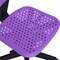 Homeroots Purple and Black Adjustable Height Swivel Rolling Office Chair 568078 - alternate 9