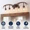 Jonathan Y Wyatt 37.75" 5-Light Southwestern Bohemian Resin/Seeded Glass Faux Antler LED Vanity Light, Brown Woo JYL6316A - alternate 11