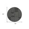 Homeroots 8' Black And Ivory Round Geometric Washable Indoor Outdoor Area Rug 596904 - alternate 8