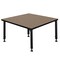Regency Square Kee Height Adjustable Classroom Activity Table, 42 in W, 42 in L, Noble Oak TB4242NOAPBK - alternate 4