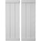 Ekena Millwork Rustic Three Board Joined Board-n-Batten Smooth Faux Wood Shutters w/End Batten, 16 1/2W x 60H, PR SHUBJE16X60SMPR - alternate 1