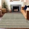 Homeroots 5' X 8' Taupe And Brown Striped Washable Indoor Outdoor Area Rug 615375 - alternate 9