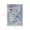 Homeroots 8' X 10' Turquoise Denim Blue And Gray Abstract Washable Indoor Outdoor Area Rug 630816 - alternate 5