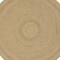 Homeroots 8' Natural And Brown Round Handmade Indoor Outdoor Area Rug 550720 - alternate 7