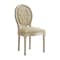 Homeroots Tufted Beige and Brown Upholstered Linen Dining Side Chair 535366 - alternate 8