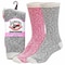 Railroad Sock Womens Crew Socks, 73% Cotton, 18% Acrylic, 8% Nylon, Black/Grey/Natural/Pink, 5-10 W; 4 Pair-7.5 M 642 - alternate 1