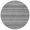 Homeroots 8' Gray And Silver Round Striped Washable Indoor Outdoor Area Rug 610596 - alternate 7