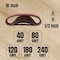 Powertec Sanding Belt Assortment, 1/2 in W, 18 in L, 10 each of 40/80/120/180/240 Grits, Aluminum Oxide, 50PK 40182-1N - alternate 7