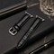 Elegani Alligator-Embossed Leather Watch Replacement Band Compatible with Apple Watch 45mm, Black LSHQ-BLK-45mm - alternate 4