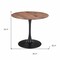 Homeroots 35" Natural and Black Wood and Steel Pedestal Base Round Top Dining Table 602239 - alternate 8