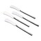 Homeroots Hammered Silver Stainless Steel Four Piece Hand Forged Butter Knife 576814 - alternate 9