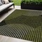 Homeroots 5' X 8' Olive Green And Black Geometric Washable Indoor Outdoor Area Rug 597644 - alternate 1