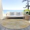 Homeroots 8' Gold Beige And Wheat Round Polka Dot Washable Indoor Outdoor Area Rug 614673 - alternate 7