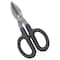 Vulcan Snip, 7 in OAL, 2 in L Cut, Straight Cut, Carbon Steel Blade, Non-Slip Grip Handle, Black/Blue Handle TS-01407 - alternate 1
