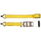 Mytee Products 2PK 2inx12ft Ratchet Strap w/J Hooks for Flatbed Trailer - 10000lbs BS Yellow, 2PK RS212WHx2 - alternate 9