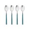 Mepra Fantasia American Coffee Spoon Set - 4 Pcs. - Petroleum 10N744426 - alternate 1