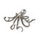 Homeroots 12" Antiqued Silver Resin Octopus Tabletop Sculpture 392394 - alternate 10