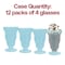 Smarty Had A Party 15 oz. Transparent Blue Milkshake Plastic Cups, 48PK 1805-CASE - alternate 7