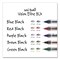 Uni-Ball VISION ELITE BLX Series Rollerball Pen, Stick, Bold 0.8 mm, Blue-Infused Black Ink, 12PK 61232 - alternate 9