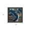 Homeroots Set Of Three Deep Blue 1 Black Framed Print Wall Art, 3PK 408074 - alternate 5