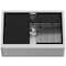 Vigo Handmade 30-in Stainless Steel Single-Bowl Slotted Apron Front Farmhouse Kitchen Sink Workstation VGS3020SA - alternate 1